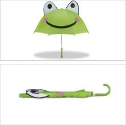 Relaxdays Paraplu Kind Dieren - Kinderparaplu Meisje En Jongen - Regenscherm Kids - Kikker -Buitenkampeeruitrusting 1200x1194 1