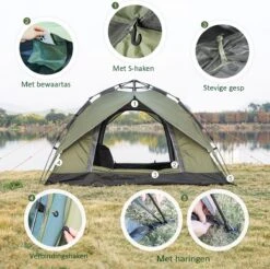 Sens Design Pop Up Tent - Tent - 2-3 Personen -Buitenkampeeruitrusting 1200x1197