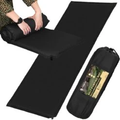 Springos Slaapmat | Zelfopblazend | 180 Cm | Inclusief Hoes | Zwart -Buitenkampeeruitrusting 1200x1200 1092