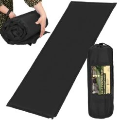 Springos Slaapmat | Zelfopblazend | 180 Cm | Inclusief Hoes | Zwart -Buitenkampeeruitrusting 1200x1200 1093