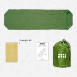 TRVLMORE Slaapmat - Zelfopblazend - 1 Persoons - Ingebouwde Pomp En Kussen - Groen -Buitenkampeeruitrusting 1200x1200 1099