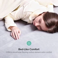 Sable Luxe Queen Size 2 Persoons Luchtmatras Met Ingebouwd Kussen, Opblaasbaar Luchtbed Met Ingebouwde Elektrische Pomp Voor Kamperen, Reizen Of Overnachtende Gasten Of Festival -Buitenkampeeruitrusting 1200x1200 1142