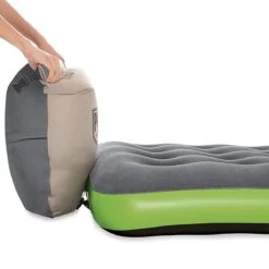 Bestway 1-Persoons Luchtbed Roll & Relax - 188 X 99 X 22 CM - Incl. 3-in-1 Reistas, Kussen En Handpomp - Binnen 50 Sec Opgeblazen - Binnen- En Buitengebruik -Buitenkampeeruitrusting 1200x1200 1246