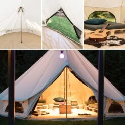 Skandika Tipii 400 Canvas Tent – Tipi-tenten – 8 Persoons Familietent - Campingtent – Muggengaas – 250 Cm Stahoogte – 400 Cm Diameter – 4000 Mm Waterkolom – Indische Tent, Partytent, Festivaltent – Outdoor, Camping, Tuin – Kamperen – Wit -Buitenkampeeruitrusting 1200x1200 132