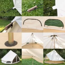 Skandika Tipii 400 Canvas Tent – Tipi-tenten – 8 Persoons Familietent - Campingtent – Muggengaas – 250 Cm Stahoogte – 400 Cm Diameter – 4000 Mm Waterkolom – Indische Tent, Partytent, Festivaltent – Outdoor, Camping, Tuin – Kamperen – Wit -Buitenkampeeruitrusting 1200x1200 133