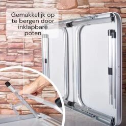 Liivo Aluminium Inklapbare Tafel - Campeertafel 75x55x60cm -Buitenkampeeruitrusting 1200x1200 250