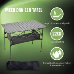 Campingtafel Inklapbaar En Opvouwbaar - Kampeertafel - Lichtgewicht Hittebestendig -Buitenkampeeruitrusting 1200x1200 371