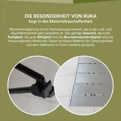 Skandika Ruka S Kleine Campingtafel – Campingtafels - Aluminium Campingtafel, Opvouwbaar, Zeer Licht, Eenvoudig Te Monteren, Stabiele Standaard - Opvouwtafel Voor Kamperen, Tenten Wandelen, Reizen, Thuis, Tuin – Tot Max. 20 Kg. - Grijs -Buitenkampeeruitrusting 1200x1200 382