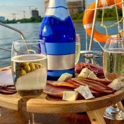 Merkloos Opvouwbare Draagbare Picknicktafel, Outdoor Opvouwbare Lichtgewicht Kampeertafel 30,5 Cm Kleine Houten Wijnpicknicktafel Voor Feest, Strand, Tuin, Camping, Barbecue, Reizen -Buitenkampeeruitrusting 1200x1200 402