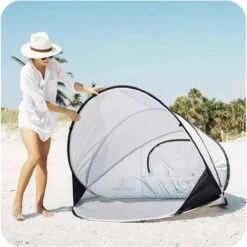 Deryan Luxe Pop Up Strandtent XXL - Anti-UV 50+ - Zilver 26 Deryan Luxe Pop Up Strandtent XXL - Anti-UV 50+ - Zilver -Buitenkampeeruitrusting 1200x1200 57