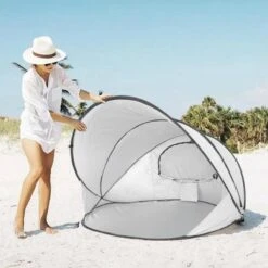 Deryan Luxe Pop Up Strandtent XXL - Anti-UV 50+ - Zilver 27 Deryan Luxe Pop Up Strandtent XXL - Anti-UV 50+ - Zilver -Buitenkampeeruitrusting 1200x1200 58