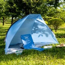 Navaris Windscherm Voor Het Strand - Zon- En Windbescherming Voor Drie Personen - Pop-up Speeltent Met UV- Bescherming - Beach Shelter Met Draagtas 13 Navaris Windscherm Voor Het Strand - Zon- En Windbescherming Voor Drie Personen - Pop-up Speeltent Met UV- Bescherming - Beach Shelter Met Draagtas -Buitenkampeeruitrusting 1200x1200 82