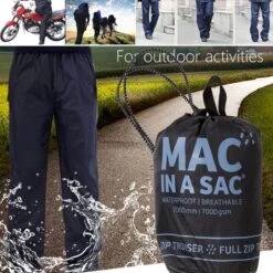 Mac In A Sac Regenbroek - Maat XL - Unisex - Zwart -Buitenkampeeruitrusting 1200x1200 876