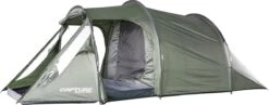 Capture Outdoor, 3-Man XXL Tent "Seikan XTR-3", Voor 3 XXL Personen, 215x400x155cm, DeLuxe Tent En Canvas, "Airflow System", … -Buitenkampeeruitrusting 1200x469