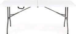 Inklapbare Tafel - Opklaptafel - 180x70x73,5 Cm - Wit -Buitenkampeeruitrusting 1200x543