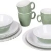 Bo-Camp Servies - Campingbord - 100% Melamine - 16-delig - Groen -Buitenkampeeruitrusting 1200x586 1