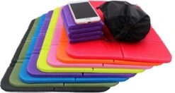Merkloos Zitmatje – Wandel Zitmatje - Kampeer Zitmatje - Opvouwbaar Zitmatje – Camping Zitmatje – Strand Zitmatje – Reis Zitmatje - Oranje - Lichtgewicht - Opvouwbaar - Waterdicht - Isolerend