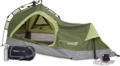 Where Tomorrow Solo Tent 225X100X57 Cm - Groen - 1 Persoons -Buitenkampeeruitrusting 1200x661