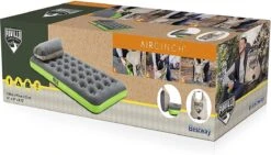 Bestway 1-Persoons Luchtbed Roll & Relax - 188 X 99 X 22 CM - Incl. 3-in-1 Reistas, Kussen En Handpomp - Binnen 50 Sec Opgeblazen - Binnen- En Buitengebruik -Buitenkampeeruitrusting 1200x686 1