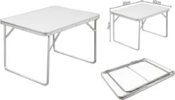 Merkloos Aluminium Inklapbare Tuintafel - Campingtafel - 80x60x68 Cm 22 Merkloos Aluminium Inklapbare Tuintafel - Campingtafel - 80x60x68 Cm -Buitenkampeeruitrusting 1200x688