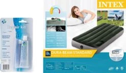 Intex Luchtbed - Downy - Formaat: Cot - B76 X L191 X H25 Cm - Ingebouwde Voetpomp- Met Reparatieset -Buitenkampeeruitrusting 1200x693 3