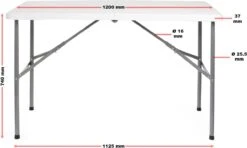 Toboli Klaptafel 120x60x74cm Campingtafel Wit; Bijzettafel, Inklapbare Tafel - Multistrobe 10 Toboli Klaptafel 120x60x74cm Campingtafel Wit; Bijzettafel, Inklapbare Tafel - Multistrobe -Buitenkampeeruitrusting 1200x721 1