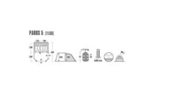 High Peak Paros 5 Tunneltent - 5-Persoons - Donkergrijs -Buitenkampeeruitrusting 1200x727