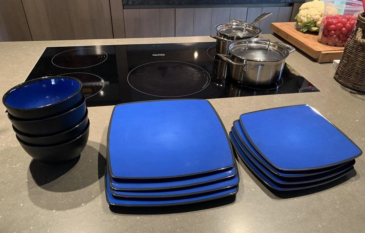 Camping Servies - 12 Delig – 100% Melamine Servies Set – Campingservies – Melamine Servies - Blue Ocean 7 Camping Servies - 12 Delig – 100% Melamine Servies Set – Campingservies – Melamine Servies - Blue Ocean - Afbeelding 5