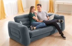 Intex Luxe Bankstel / Opblaasbare Slaapbank - 2-persoons - 203x224x66 Cm -Buitenkampeeruitrusting 1200x767