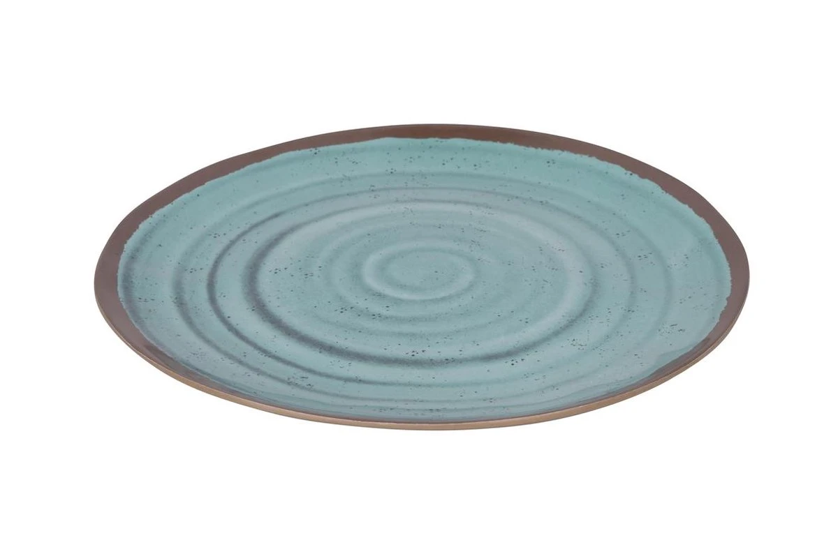 Bo-Camp Servies Halo - 12 Delig Melamine - Aqua 5 Bo-Camp Servies Halo - 12 Delig Melamine - Aqua - Afbeelding 3