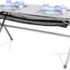 Campart Campingtafel XL TA-0806 - Opvouwbaar, Lichtgewicht En Met Verstelbare Poten - Kampeertafel Inklapbaar Inclusief Opbergtas - 140 X 80 X 70 Cm - Wit -Buitenkampeeruitrusting 1200x811 1