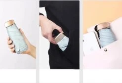 Paraplu Plaza Lichtgewicht Paraplu | Mini Paraplu | Handtas Paraplu | Kleur MINT Groen Paraplu Eco Vriendelijk, Waterdicht En UV -Buitenkampeeruitrusting 1200x814 6