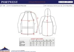 Portwest Regenpak 2 Delig Donker Blauw Maat XL -Buitenkampeeruitrusting 1200x846 1