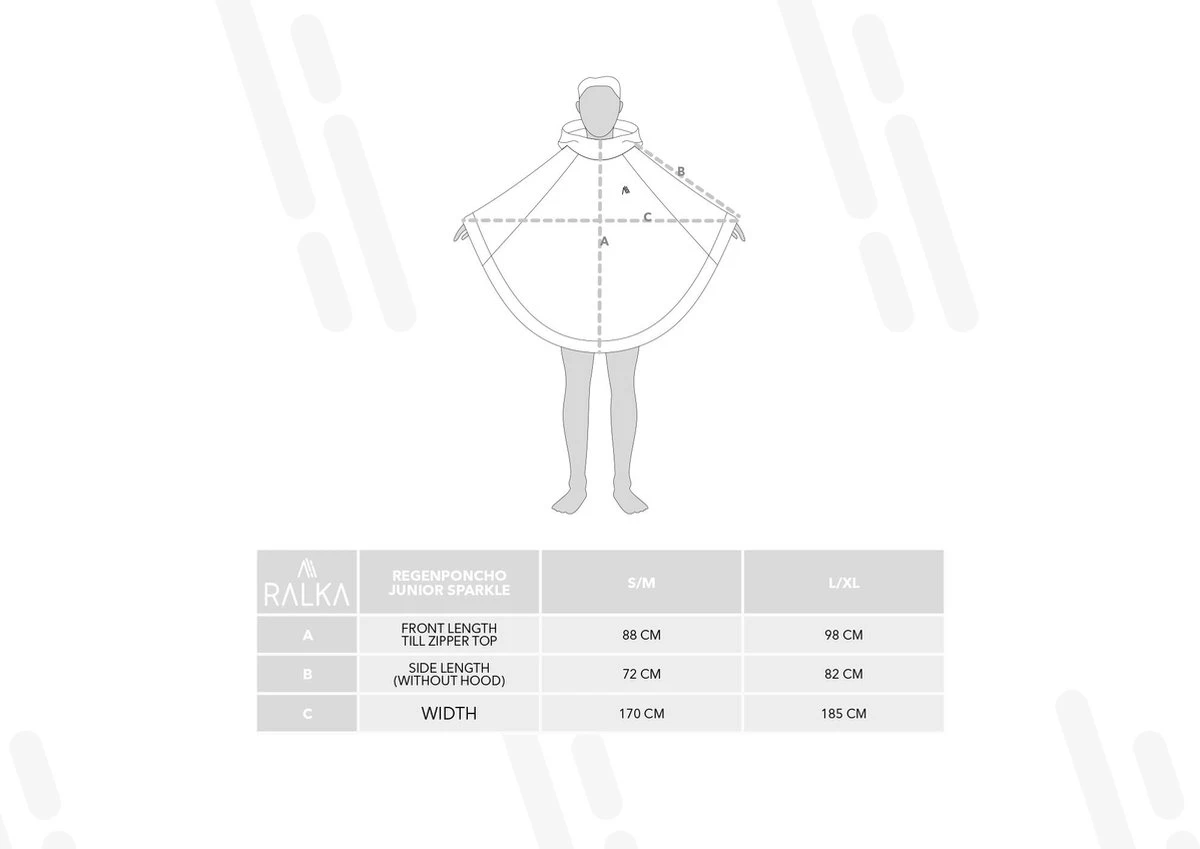 Ralka Regenponcho Senior - Sizzle - Zwart - L/XL 10 Ralka Regenponcho Senior - Sizzle - Zwart - L/XL - Afbeelding 8