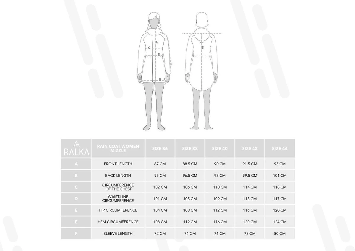 Ralka Regenjas Dames - Mizzle - Lichtroze - Maat 44 9 Ralka Regenjas Dames - Mizzle - Lichtroze - Maat 44 - Afbeelding 7
