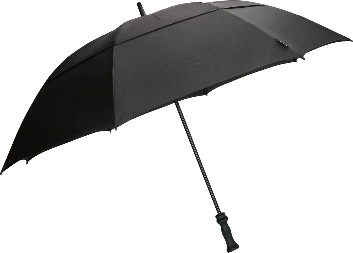 Falcone - Stormparaplu - Extra Sterk - Ø 130 Cm - Zwart 4 Falcone - Stormparaplu - Extra Sterk - Ø 130 Cm - Zwart - Afbeelding 2