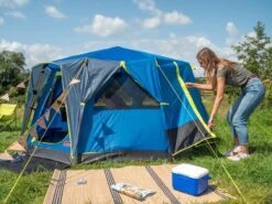 Coleman OctaGo Tent - Festival - 3-Persoons - Blauw/lime -Buitenkampeeruitrusting 1200x900 4