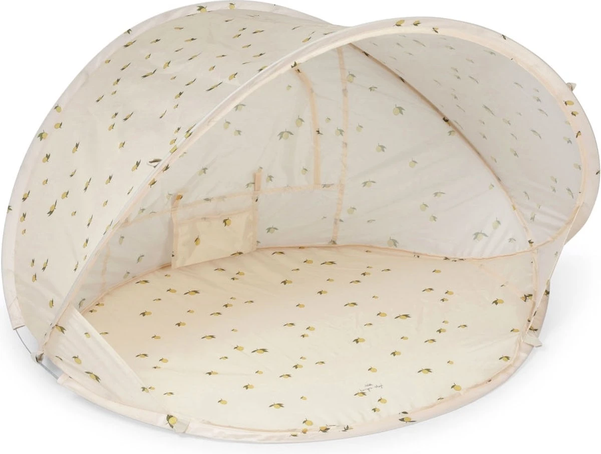 Konges Sløjd - Beach Tent Pop Up Shelter - Strandtent - Tent - Anti UV - Lemon 5 Konges Sløjd - Beach Tent Pop Up Shelter - Strandtent - Tent - Anti UV - Lemon - Afbeelding 3