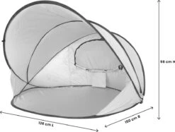 Deryan Luxe Pop Up Strandtent XXL - Anti-UV 50+ - Zilver 37 Deryan Luxe Pop Up Strandtent XXL - Anti-UV 50+ - Zilver -Buitenkampeeruitrusting 1200x907