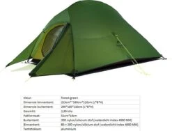 Cloud Up 3 Upgraded - Naturehike® - Tent 3 Persoons - Lichtgewicht Tent - Incl. Grondzeil - 20D 4000MM - Outdoor Kampeertent - Waterdicht - Hiking & Wandelen 23 Cloud Up 3 Upgraded - Naturehike® - Tent 3 Persoons - Lichtgewicht Tent - Incl. Grondzeil - 20D 4000MM - Outdoor Kampeertent - Waterdicht - Hiking & Wandelen -Buitenkampeeruitrusting 1200x913