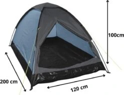 Orange85 Tent - 1 Persoons - Festivaltent - Blauw - Glow In The Dark - 200x120x100 Cm - Polyester -Buitenkampeeruitrusting 1200x925
