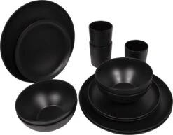 Bo-Camp Industrial - Servies - Orville - Campingbord - 16-delig - Mat Zwart 15 Bo-Camp Industrial - Servies - Orville - Campingbord - 16-delig - Mat Zwart -Buitenkampeeruitrusting 1200x938 1