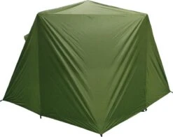 FisherPro Karpertent Met Stormcover – Vistent – Tent - Bescherming Tegen Zon En Wind – 100% Waterdichte Stormhoes – Met Handige Meeneemtas – Ook Geschikt Als Strandtent Of Festivaltent – Extra Veiligheid En Warmte Door Stormcover -Buitenkampeeruitrusting 1200x953 1