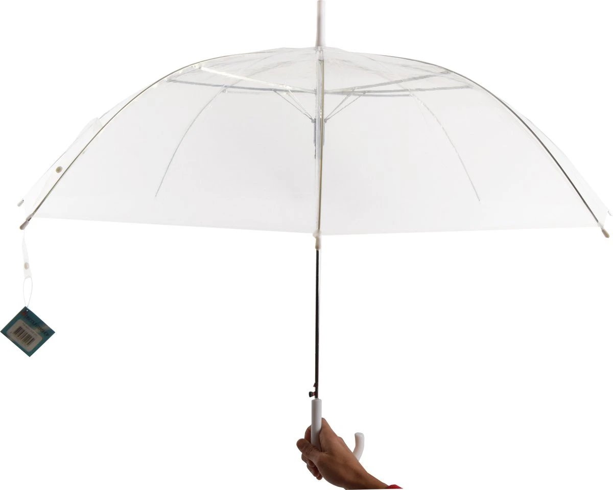 4 Stuks Paraplu Transparant Plastic Paraplu's 100 Cm - Doorzichtige Paraplu - Trouwparaplu - Bruidsparaplu - Stijlvol - Bruiloft - Trouwen - Fashionable - Trouwparaplu 6 4 Stuks Paraplu Transparant Plastic Paraplu's 100 Cm - Doorzichtige Paraplu - Trouwparaplu - Bruidsparaplu - Stijlvol - Bruiloft - Trouwen - Fashionable - Trouwparaplu - Afbeelding 4