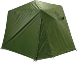 FisherPro Karpertent Met Stormcover – Vistent – Tent - Bescherming Tegen Zon En Wind – 100% Waterdichte Stormhoes – Met Handige Meeneemtas – Ook Geschikt Als Strandtent Of Festivaltent – Extra Veiligheid En Warmte Door Stormcover -Buitenkampeeruitrusting 1200x960 1