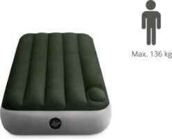 Intex Luchtbed - Downy - Formaat: Cot - B76 X L191 X H25 Cm - Ingebouwde Voetpomp- Met Reparatieset -Buitenkampeeruitrusting 1200x971