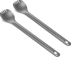 Navaris 2x Spork Met Extra Lange Handgreep - Set Van 2 - Campingbestek Van Titanium - Bestek Voor Onderweg - Lichtgewicht - Inclusief Bewaarzakje 12 Navaris 2x Spork Met Extra Lange Handgreep - Set Van 2 - Campingbestek Van Titanium - Bestek Voor Onderweg - Lichtgewicht - Inclusief Bewaarzakje -Buitenkampeeruitrusting 1200x974 2