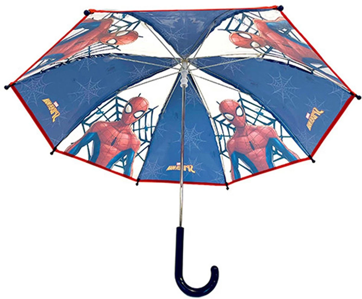 Marvel Spiderman Kinderparaplu - Blauw/rood - D73 Cm 7 Marvel Spiderman Kinderparaplu - Blauw/rood - D73 Cm - Afbeelding 5