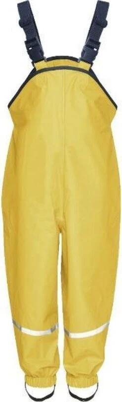 Playshoes Regenbroek Met Bretels Kinderen - Geel - Maat 104 -Buitenkampeeruitrusting 366x1200