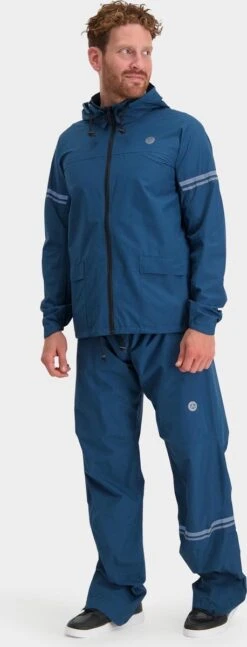 AGU Original Regenpak Essential - Blauw - XL - Dames & Heren - Waterdicht & Ademend -Buitenkampeeruitrusting 458x1200 4